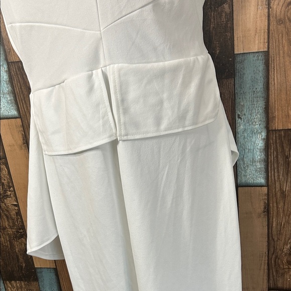 Chic Asymmetrical White Dress - Picture 4 of 15